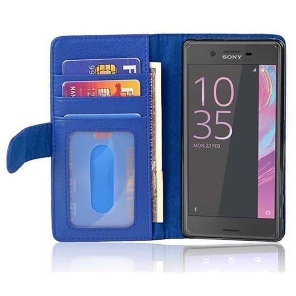 Sony Xperia X Suojakotelo Suojakuori Lompakkokotelo Matkapuhelinkotelo jossa on magneettisuljenta ja 3 korttipaikkaa