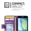 Miniatyrbilde 4 av 7: Lommebokdeksel til Samsung Galaxy A3 2015 Deksel med magnetisk lukking og 3 kortplasser