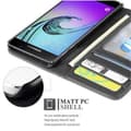 Miniatyrbilde 4 av 8: Lommebokdeksel til Samsung Galaxy A3 2016 Deksel med magnetisk lukking og 3 kortplasser