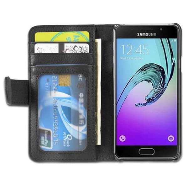 Lommebokdeksel til Samsung Galaxy A3 2016 Deksel med magnetisk lukking og 3 kortplasser
