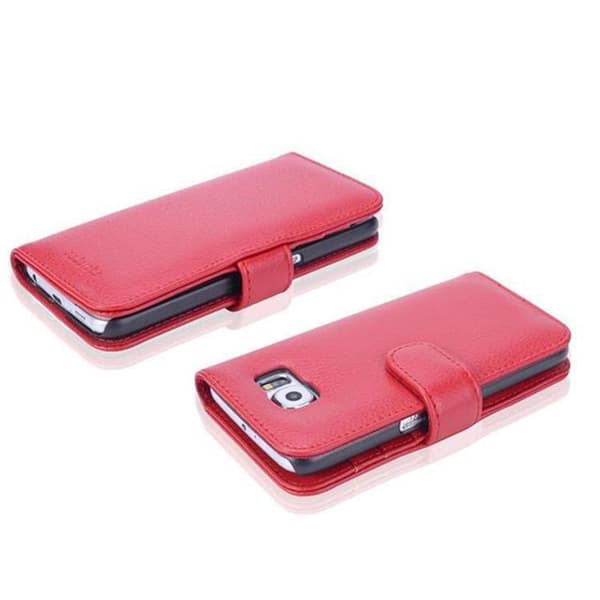 Samsung Galaxy S6 Skal Fodral Mobilskydd med magnetisk stängning och 3 kortplatser