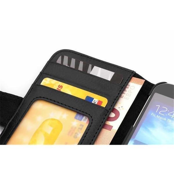 Samsung Galaxy S6 Skal Fodral Mobilskydd med magnetisk stängning och 3 kortplatser