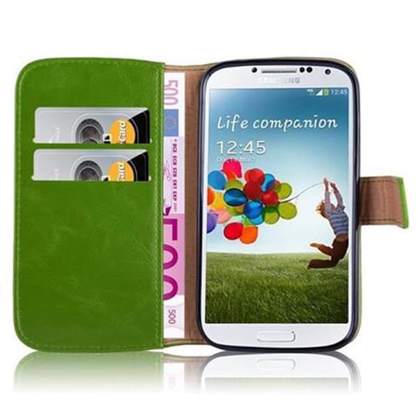 Samsung Galaxy S4 Suojakotelo Suojakuori Lompakkokotelo Matkapuhelinkotelo jossa magneettisuljenta, jalusta-toiminto ja korttitasku