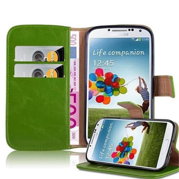 Samsung Galaxy S4 Suojakotelo Suojakuori Lompakkokotelo Matkapuhelinkotelo jossa magneettisuljenta, jalusta-toiminto ja korttitasku