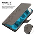 Miniatyrbilde 5 av 8: Deksel til Huawei P40 Lommebokdeksel i blomster design med magnetisk lukking, stativfunksjon og kortplasser