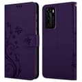 Miniatyrbilde 8 av 8: Deksel til Huawei P40 Lommebokdeksel i blomster design med magnetisk lukking, stativfunksjon og kortplasser