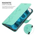 Miniatyrbilde 5 av 8: Deksel til Huawei P40 Lommebokdeksel i blomster design med magnetisk lukking, stativfunksjon og kortplasser