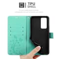 Miniatyrbilde 6 av 8: Deksel til Huawei P40 Lommebokdeksel i blomster design med magnetisk lukking, stativfunksjon og kortplasser