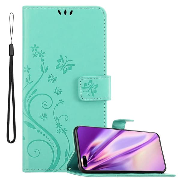 Huawei P40 Pungetui Cover Blomster ()
