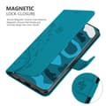 Miniatyrbilde 5 av 8: Deksel til Huawei P40 Lommebokdeksel i blomster design med magnetisk lukking, stativfunksjon og kortplasser