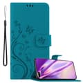 Miniatyrbilde 1 av 8: Deksel til Huawei P40 Lommebokdeksel i blomster design med magnetisk lukking, stativfunksjon og kortplasser