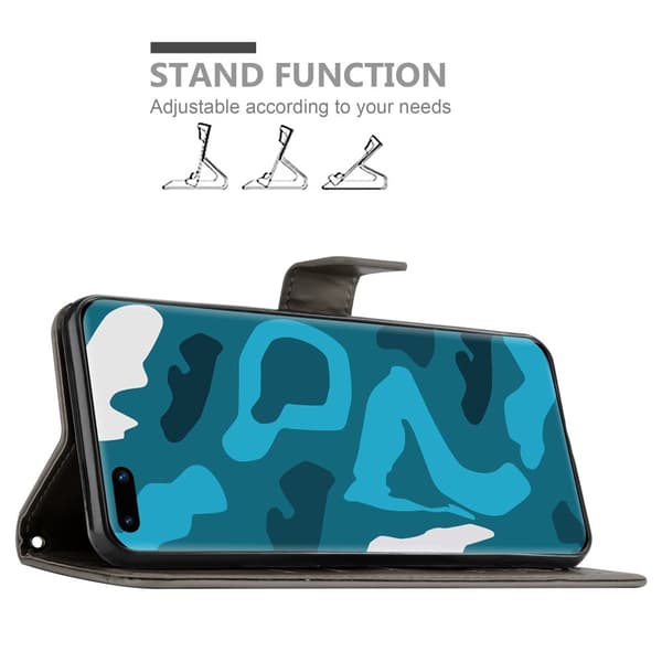 Deksel til Huawei P40 PRO / P40 PRO+ Lommebokdeksel i blomster design med magnetisk lukking, stativfunksjon og kortplasser