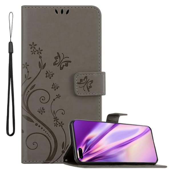 Deksel til Huawei P40 PRO / P40 PRO+ Lommebokdeksel i blomster design med magnetisk lukking, stativfunksjon og kortplasser
