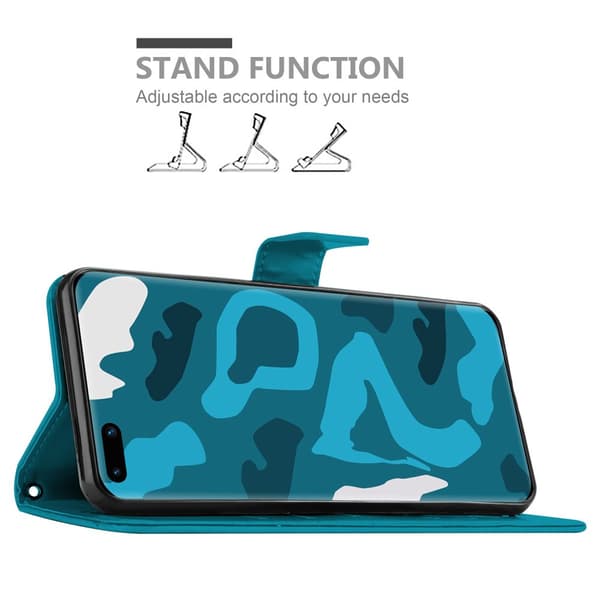 Deksel til Huawei P40 PRO / P40 PRO+ Lommebokdeksel i blomster design med magnetisk lukking, stativfunksjon og kortplasser