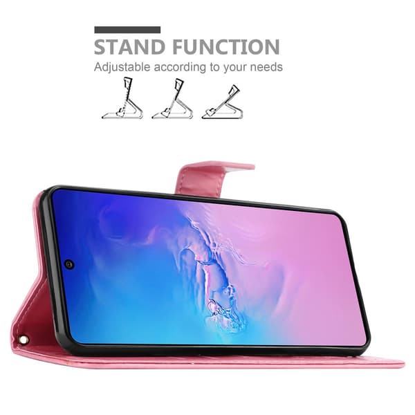 Samsung Galaxy A91 / S10 LITE / M80s Skal Fodral i blomdesign Mobilskydd Case Cover med magnetisk stängning, ståfunktion och kortplatser
