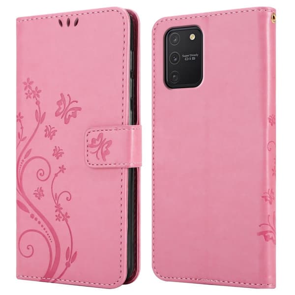 Samsung Galaxy A91 / S10 LITE / M80s Skal Fodral i blomdesign Mobilskydd Case Cover med magnetisk stängning, ståfunktion och kortplatser