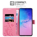 Miniatyrbilde 3 av 8: Deksel til Samsung Galaxy A91 / S10 LITE / M80s Lommebokdeksel i blomster design med magnetisk lukking, stativfunksjon og kortplasser