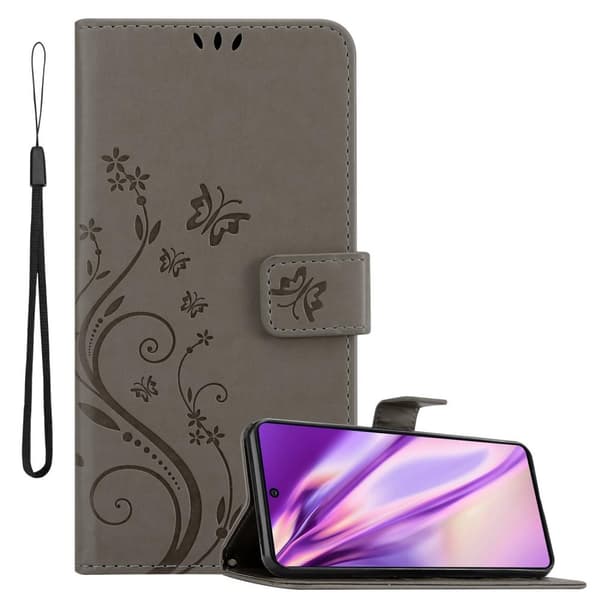 Samsung Galaxy A91 / S10 LITE / M80s Skal Fodral i blomdesign Mobilskydd Case Cover med magnetisk stängning, ståfunktion och kortplatser