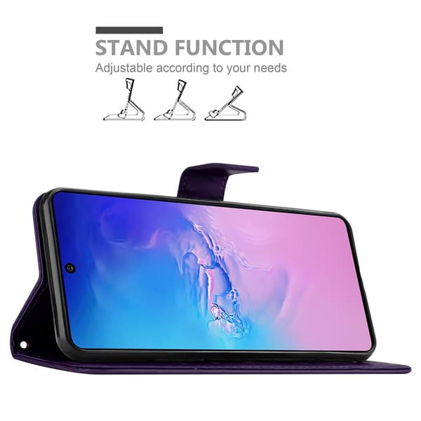 Samsung Galaxy A91 / S10 LITE / M80s Skal Fodral i blomdesign Mobilskydd Case Cover med magnetisk stängning, ståfunktion och kortplatser