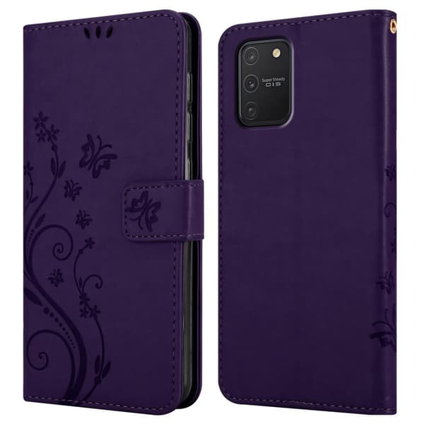 Samsung Galaxy A91 / S10 LITE / M80s Skal Fodral i blomdesign Mobilskydd Case Cover med magnetisk stängning, ståfunktion och kortplatser