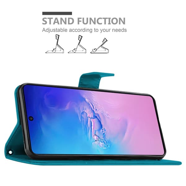 Samsung Galaxy A91 / S10 LITE / M80s Skal Fodral i blomdesign Mobilskydd Case Cover med magnetisk stängning, ståfunktion och kortplatser