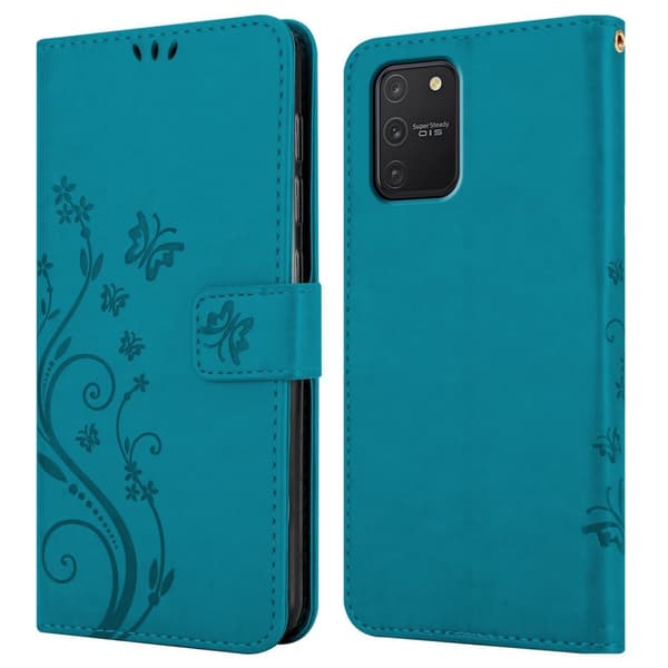 Samsung Galaxy A91 / S10 LITE / M80s Skal Fodral i blomdesign Mobilskydd Case Cover med magnetisk stängning, ståfunktion och kortplatser
