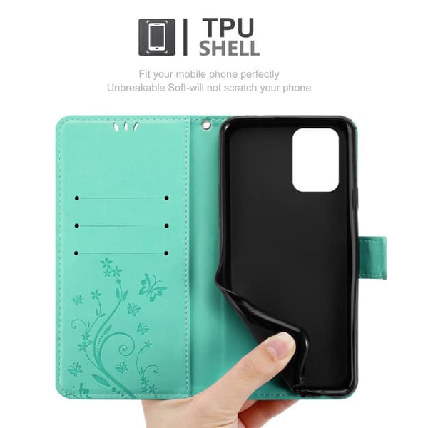 Samsung Galaxy A91 / S10 LITE / M80s Skal Fodral i blomdesign Mobilskydd Case Cover med magnetisk stängning, ståfunktion och kortplatser
