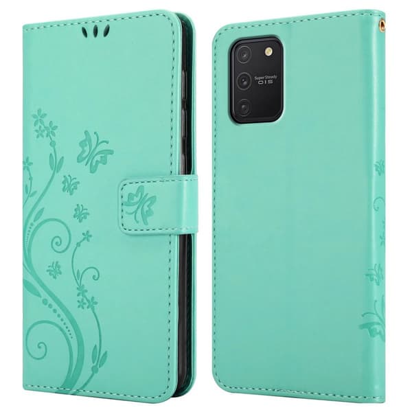 Samsung Galaxy A91 / S10 LITE / M80s Skal Fodral i blomdesign Mobilskydd Case Cover med magnetisk stängning, ståfunktion och kortplatser