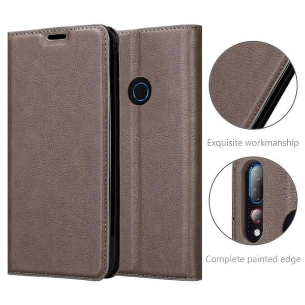HTC Desire 19 PLUS Fodral Skal Plånboksfodral Case med magnetisk stängning, ståfunktion och kortficka
