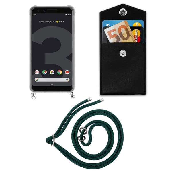 Etui Google PIXEL 3 Cover Kæde (Grøn)