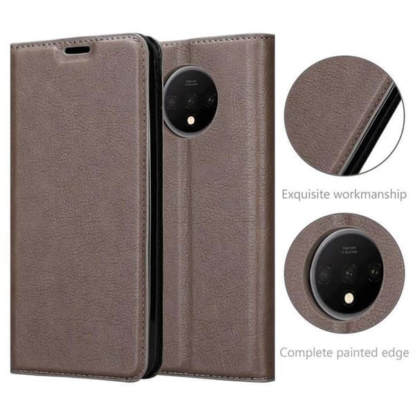 OnePlus 7T Fodral Skal Plånboksfodral Case med magnetisk stängning, ståfunktion och kortficka