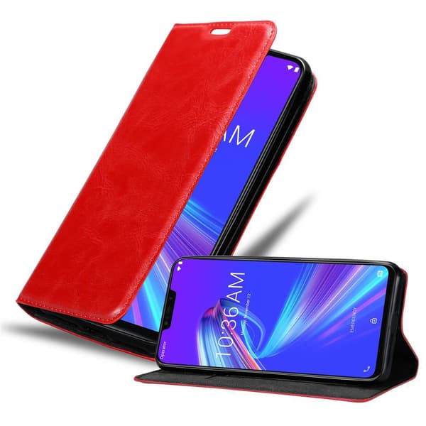 Asus ZenFone MAX M2 Suojakotelo Suojakuori Lompakkokotelo Matkapuhelinkotelo jossa magneettisuljenta, jalusta-toiminto ja korttitasku