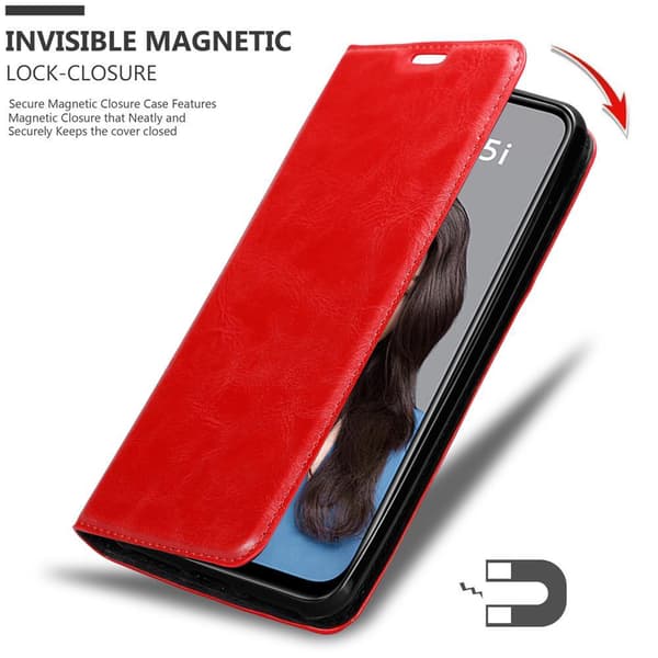 Lommebokdeksel til Huawei NOVA 5i / P20 LITE 2019 Deksel med magnetisk lukking, stativfunksjon og kortlomme