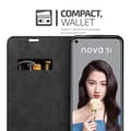 Miniatyrbilde 4 av 8: Lommebokdeksel til Huawei NOVA 5i / P20 LITE 2019 Deksel med magnetisk lukking, stativfunksjon og kortlomme