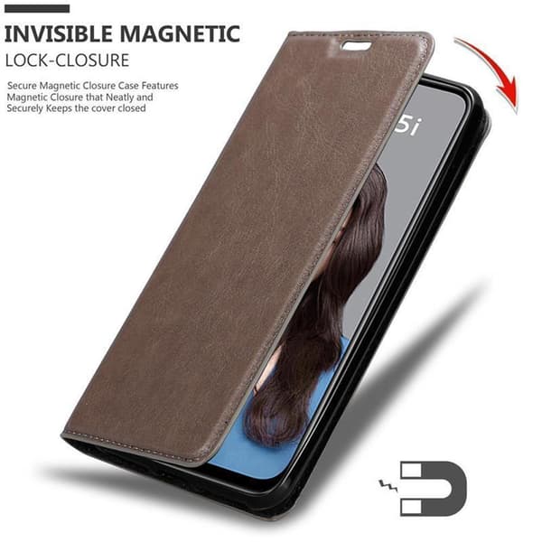 Lommebokdeksel til Huawei NOVA 5i / P20 LITE 2019 Deksel med magnetisk lukking, stativfunksjon og kortlomme