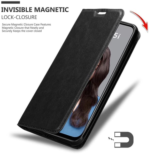 Lommebokdeksel til Huawei NOVA 5i / P20 LITE 2019 Deksel med magnetisk lukking, stativfunksjon og kortlomme