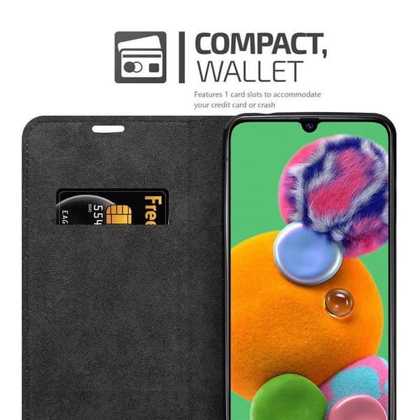 Samsung Galaxy A90 5G Fodral Skal Plånboksfodral Case med magnetisk stängning, ståfunktion och kortficka