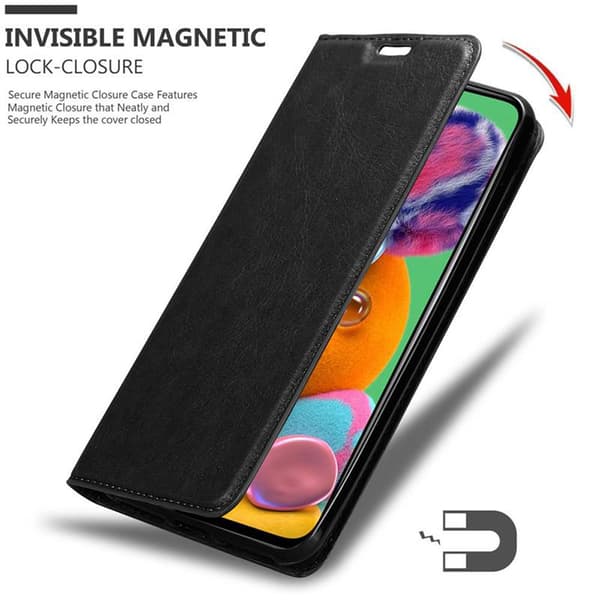 Samsung Galaxy A90 5G Fodral Skal Plånboksfodral Case med magnetisk stängning, ståfunktion och kortficka