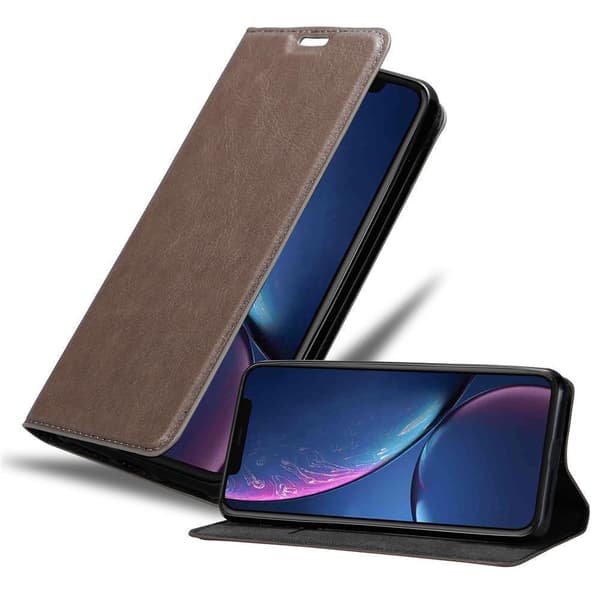 iPhone 11 PRO Fodral Skal Plånboksfodral Case med magnetisk stängning, ståfunktion och kortficka KAFFE BRUN