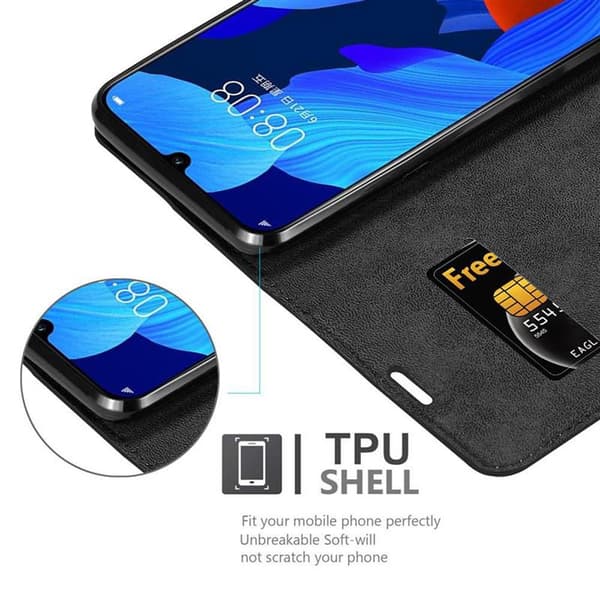 Huawei NOVA 5 / 5 PRO Suojakotelo Suojakuori Lompakkokotelo Matkapuhelinkotelo jossa magneettisuljenta, jalusta-toiminto ja korttitasku