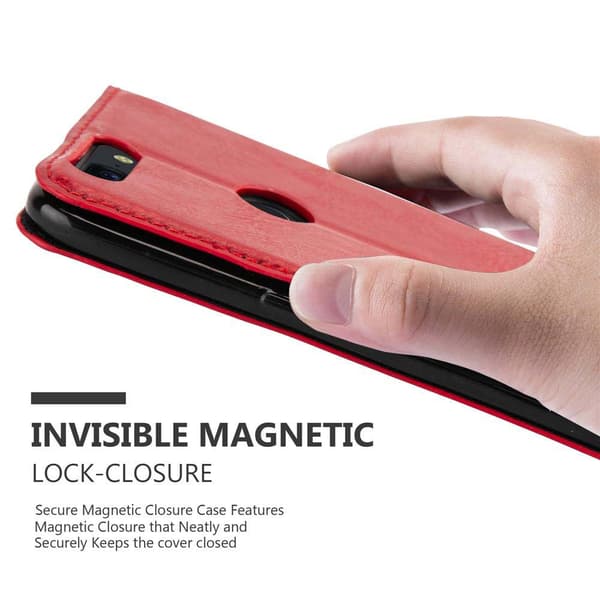 Lommebokdeksel til OnePlus 5T Deksel med magnetisk lukking, stativfunksjon og kortlomme