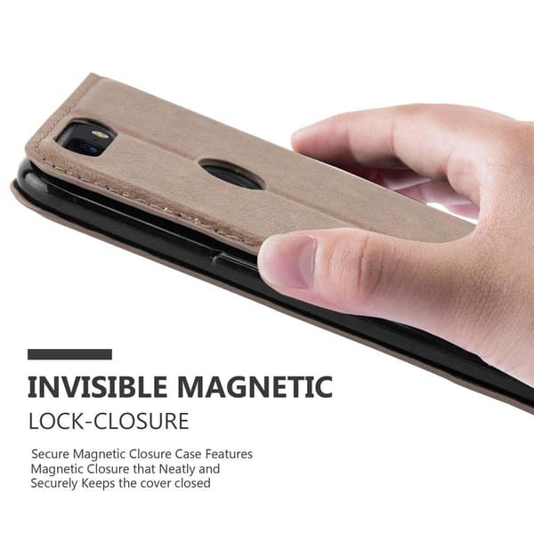 Lommebokdeksel til OnePlus 5T Deksel med magnetisk lukking, stativfunksjon og kortlomme