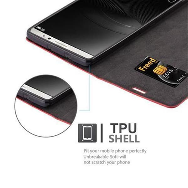 Huawei MATE 8 Fodral Skal Plånboksfodral Case med magnetisk stängning, ståfunktion och kortficka