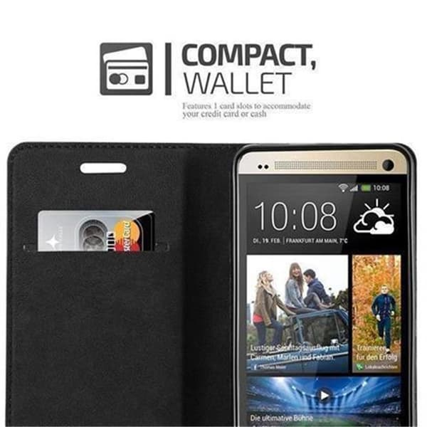 HTC ONE M7 Fodral Skal Plånboksfodral Case med magnetisk stängning, ståfunktion och kortficka