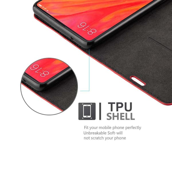 Xiaomi Mi MIX 2S Suojakotelo Suojakuori Lompakkokotelo Matkapuhelinkotelo jossa magneettisuljenta, jalusta-toiminto ja korttitasku