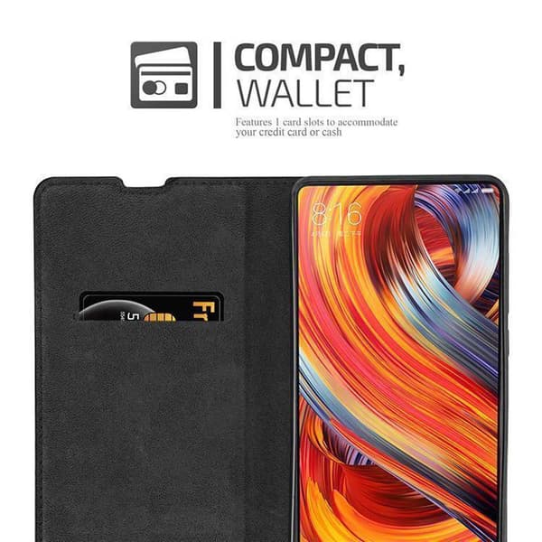 Xiaomi Mi MIX 2 Suojakotelo Suojakuori Lompakkokotelo Matkapuhelinkotelo jossa magneettisuljenta, jalusta-toiminto ja korttitasku