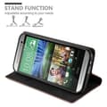 Miniatyrbilde 4 av 6: Lommebokdeksel til HTC ONE M8 Deksel med magnetisk lukking, stativfunksjon og kortlomme