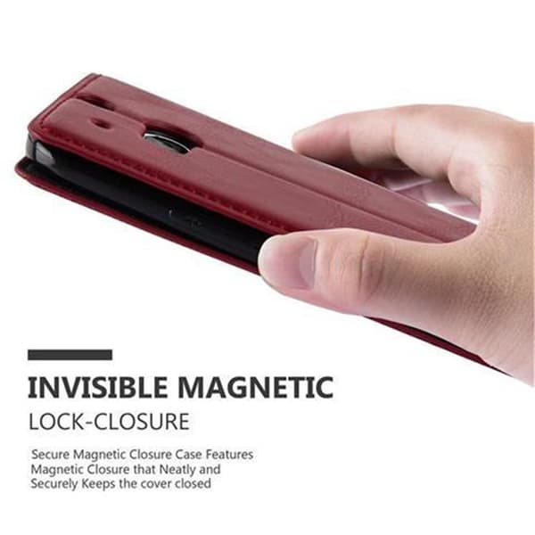 Lommebokdeksel til HTC ONE M8 Deksel med magnetisk lukking, stativfunksjon og kortlomme