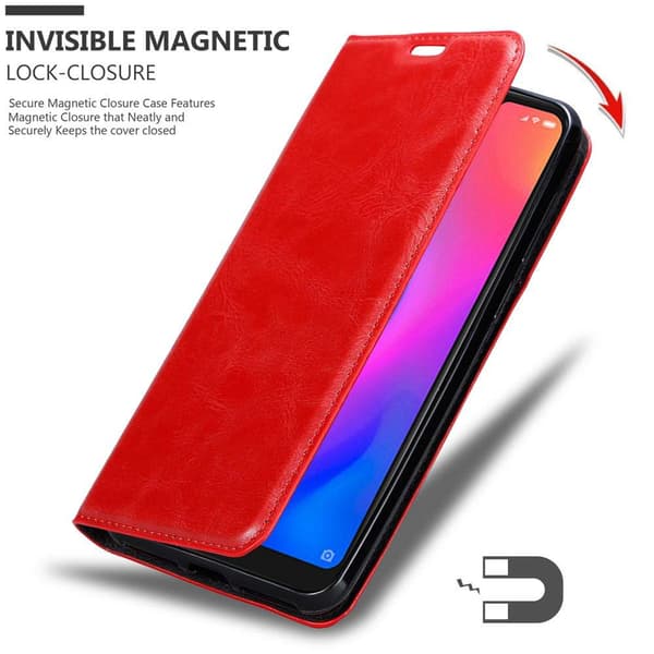 Xiaomi Mi A2 LITE / RedMi 6 PRO Suojakotelo Suojakuori Lompakkokotelo Matkapuhelinkotelo jossa magneettisuljenta, jalusta-toiminto ja korttitasku