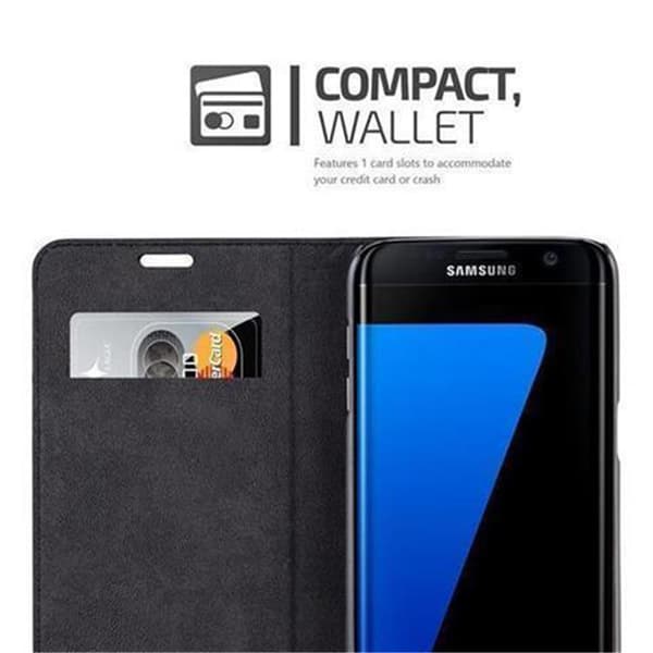 Samsung Galaxy S7 EDGE Fodral Skal Plånboksfodral Case med magnetisk stängning, ståfunktion och kortficka